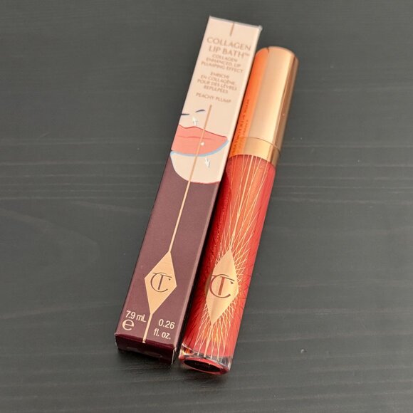 Charlotte Tilbury PEACHY PLUMP Collagen Lip Bath Lip Gloss - Picture 5 of 16